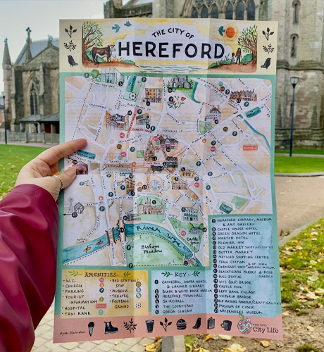Meet the artist behind the Hereford City Map