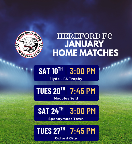 Hereford FC Home Matches