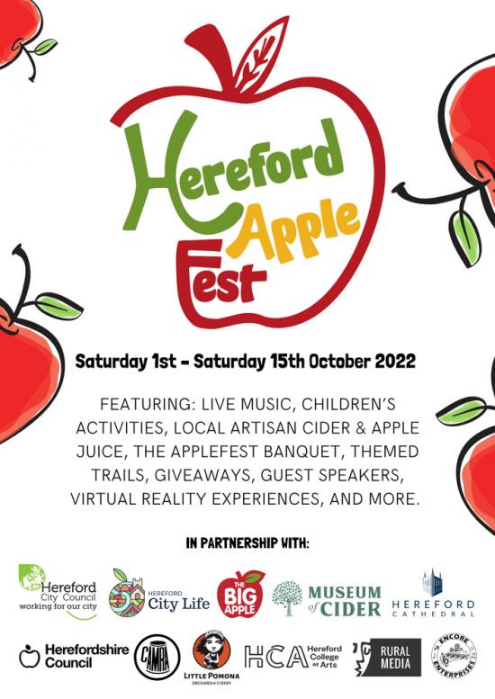 flyer for hereford applefest
