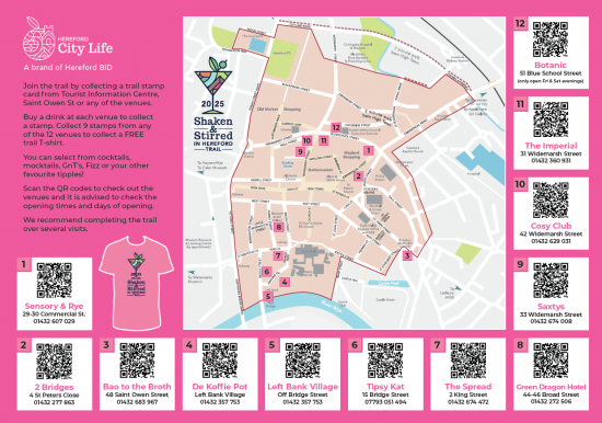 Shaken and Stirred IN Hereford Trail Venue Map