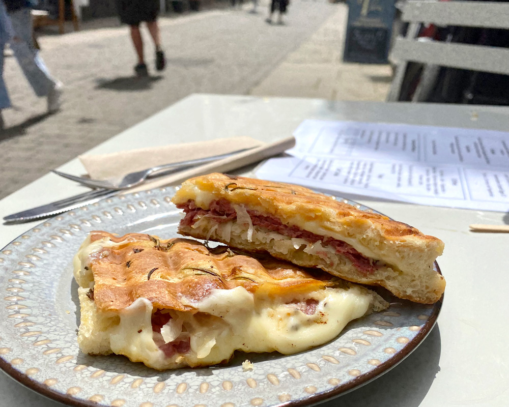 Ruben Toastie at The Little Deli