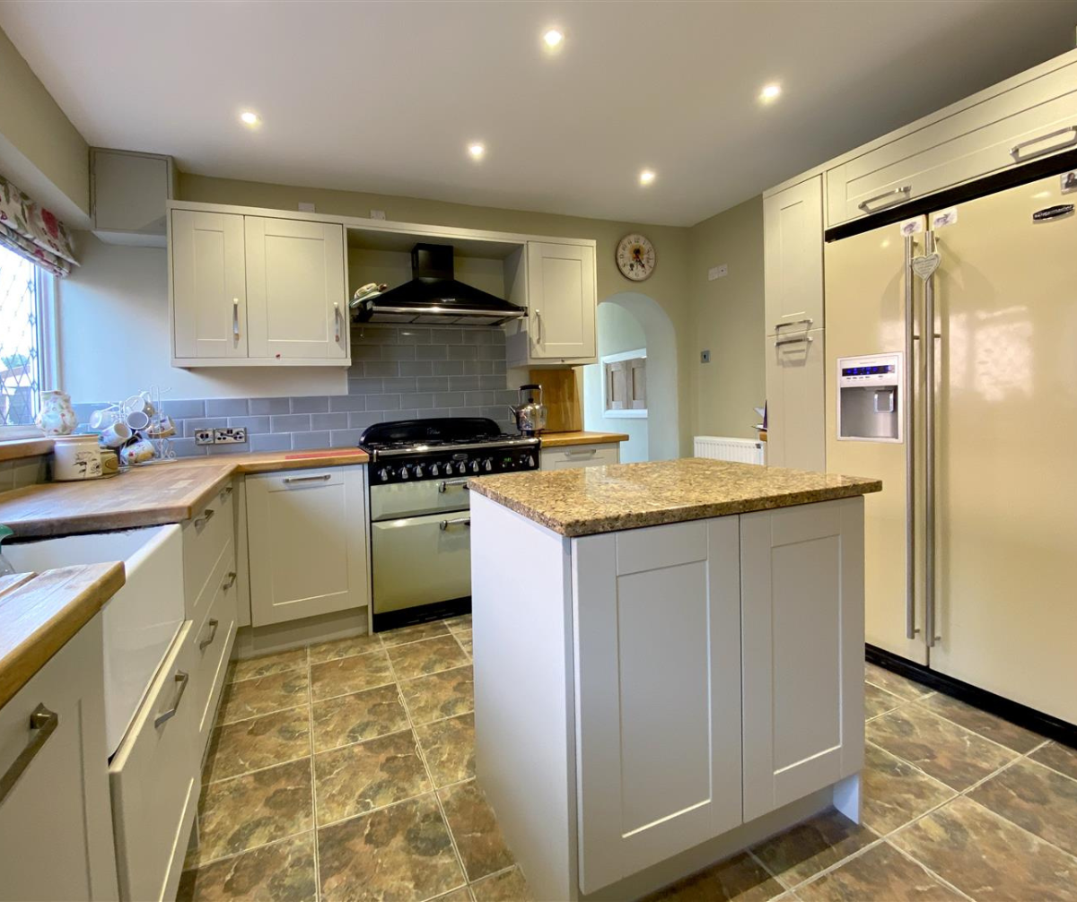 The bright and spacious kitchen